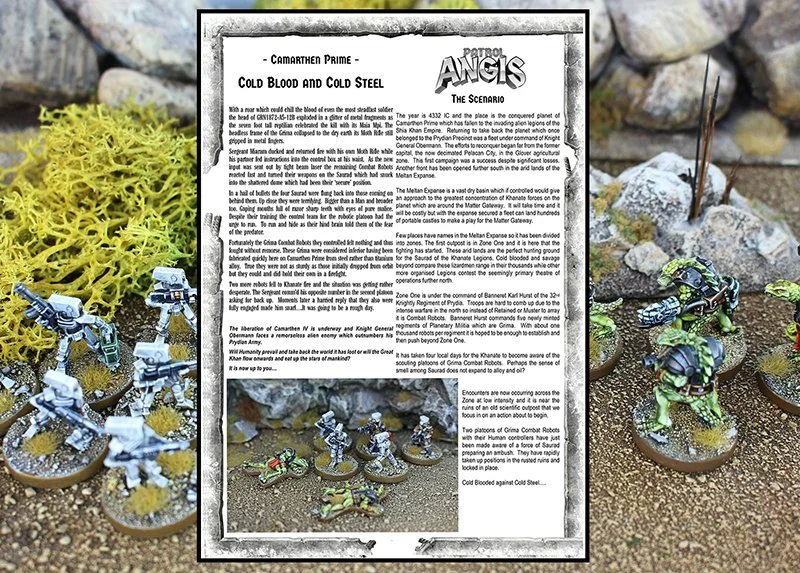 Cold Blood and Cold Steel a free scenario for Patrol Angis