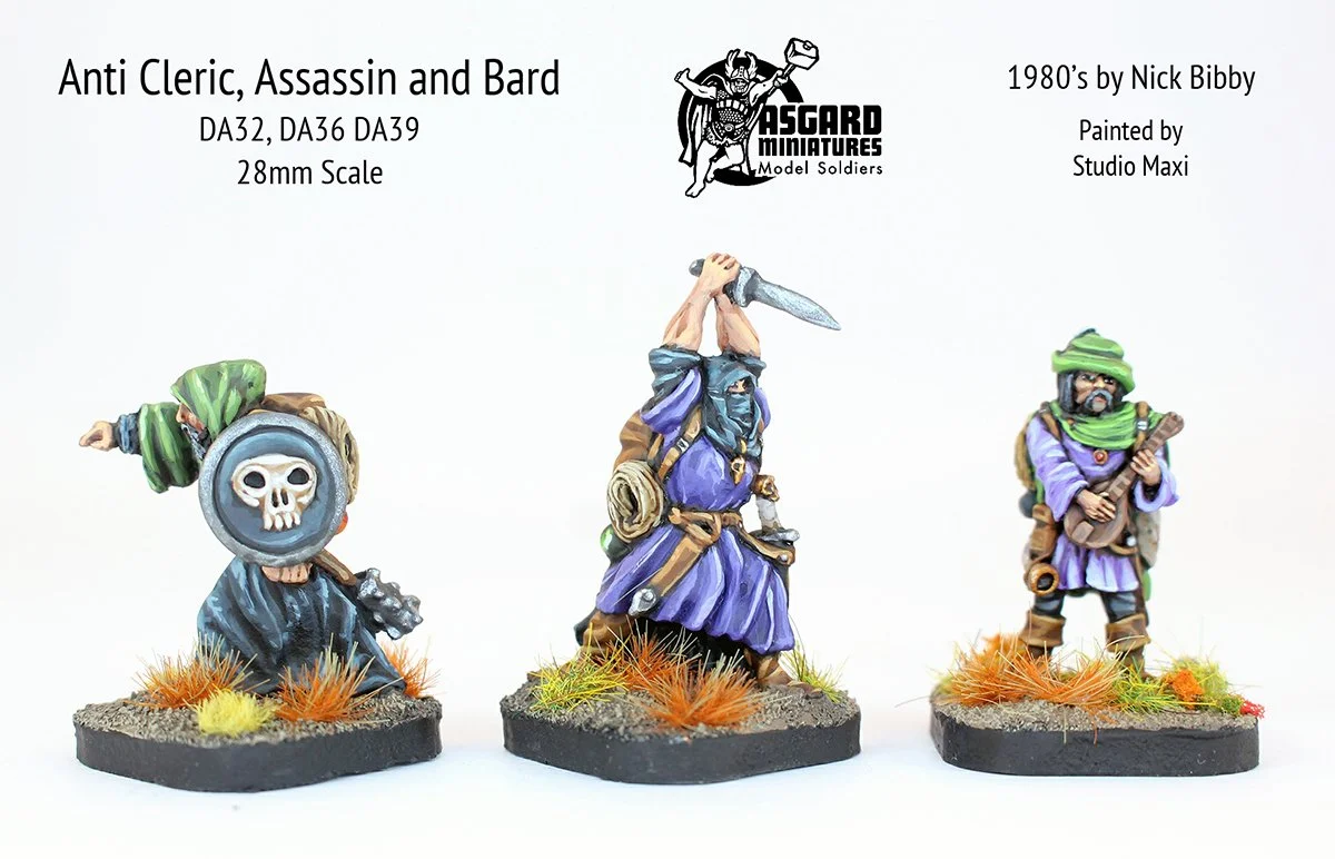 Anti Cleric, Assassin, Bard by Bibby restored for Asgard