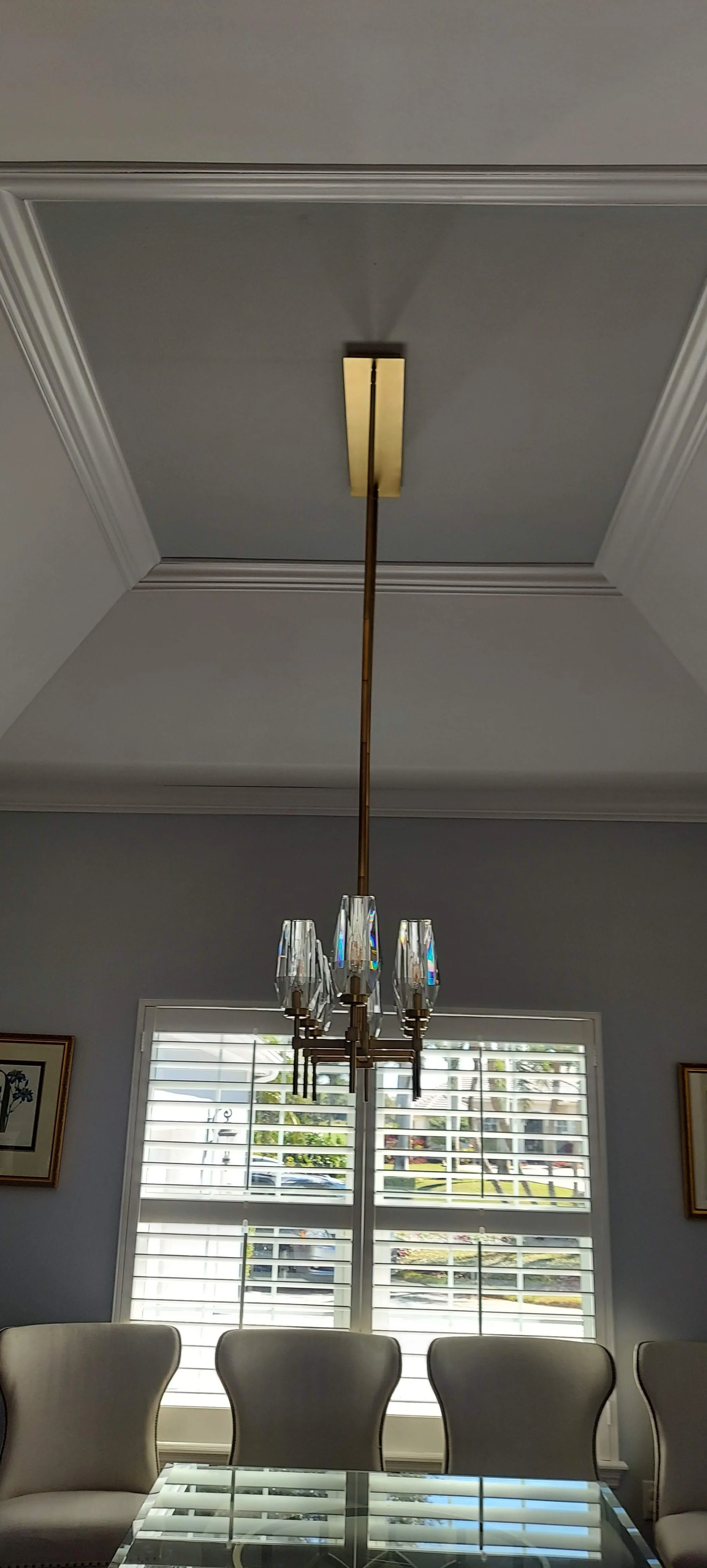 Ceiling repair & painting in a beautiful Home at the Oaks in Osprey, FL