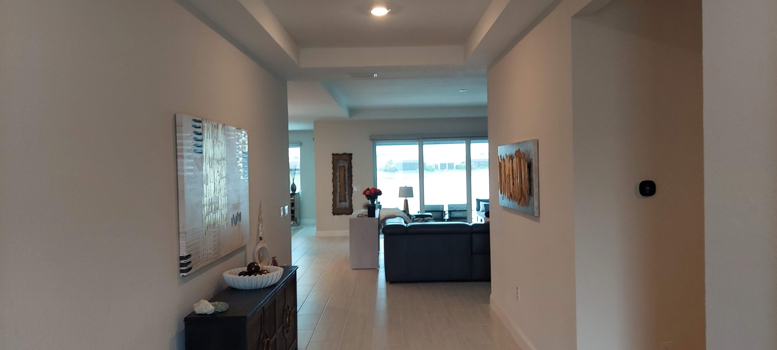 Interior hallway as the est of the home in the home in Venice, FL