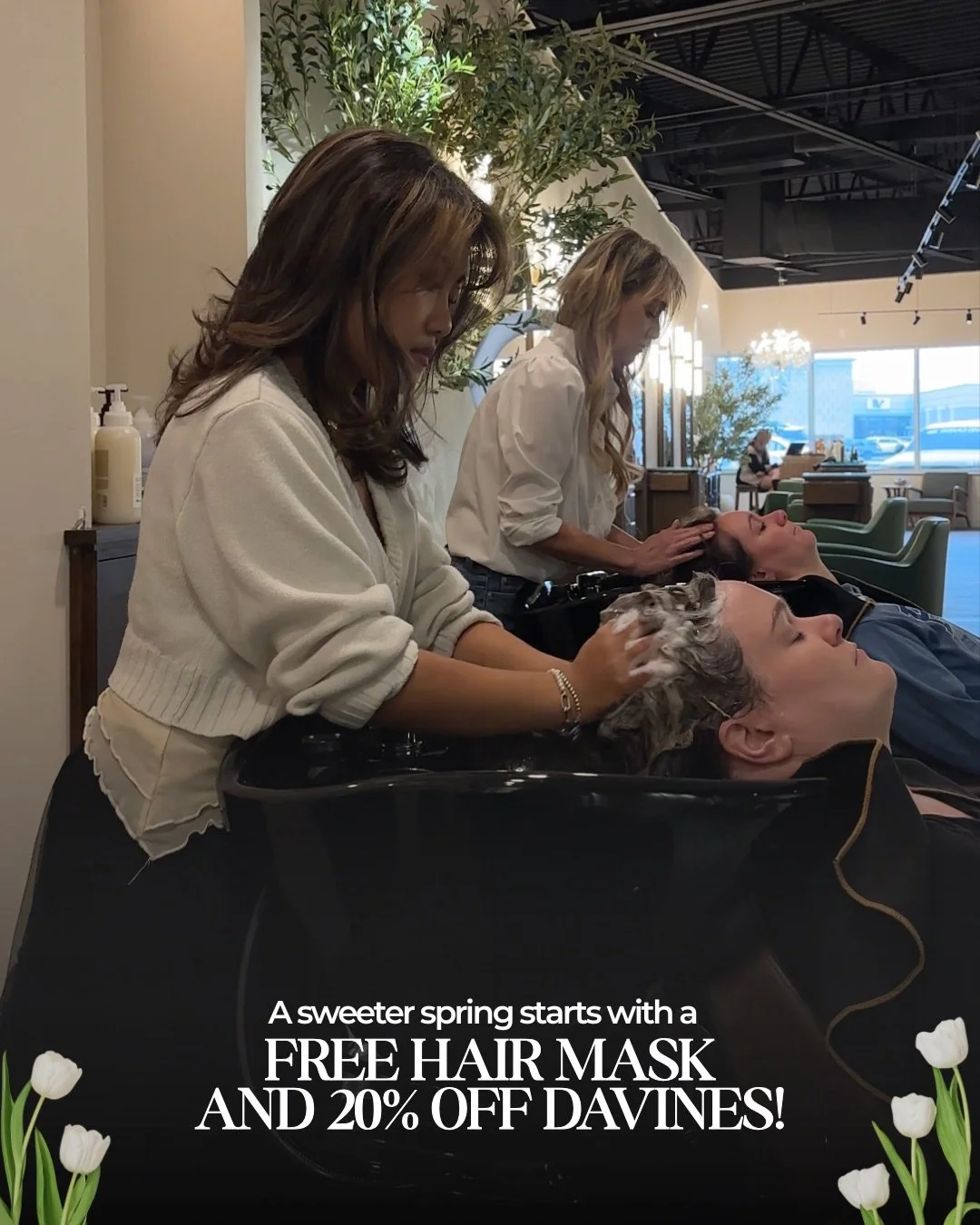 TODAYS THE LAST DAY OF OUR EASTER SALE! 🌷💆🏼&zwj;♀️

Enjoy a complimentary hair mask with your blowout at your appointment, plus 20% off all Davines products
It&rsquo;s the kind of detail that changes everything&mdash;deeper hydration, added shine,