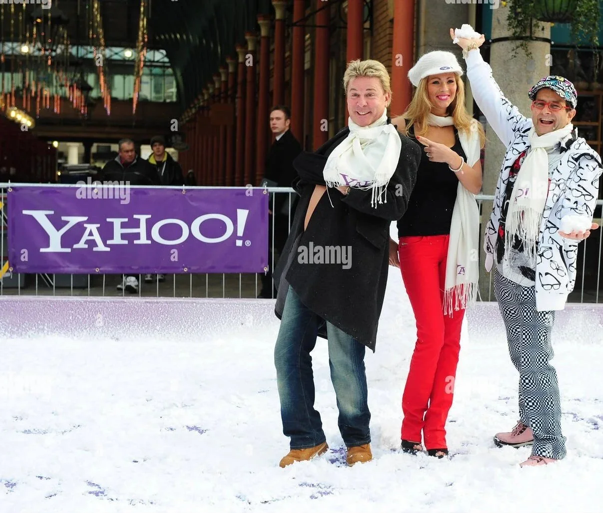 We booked UK reality TV star Nicola McLean to promote Yahoo!'s Christmas event in London.