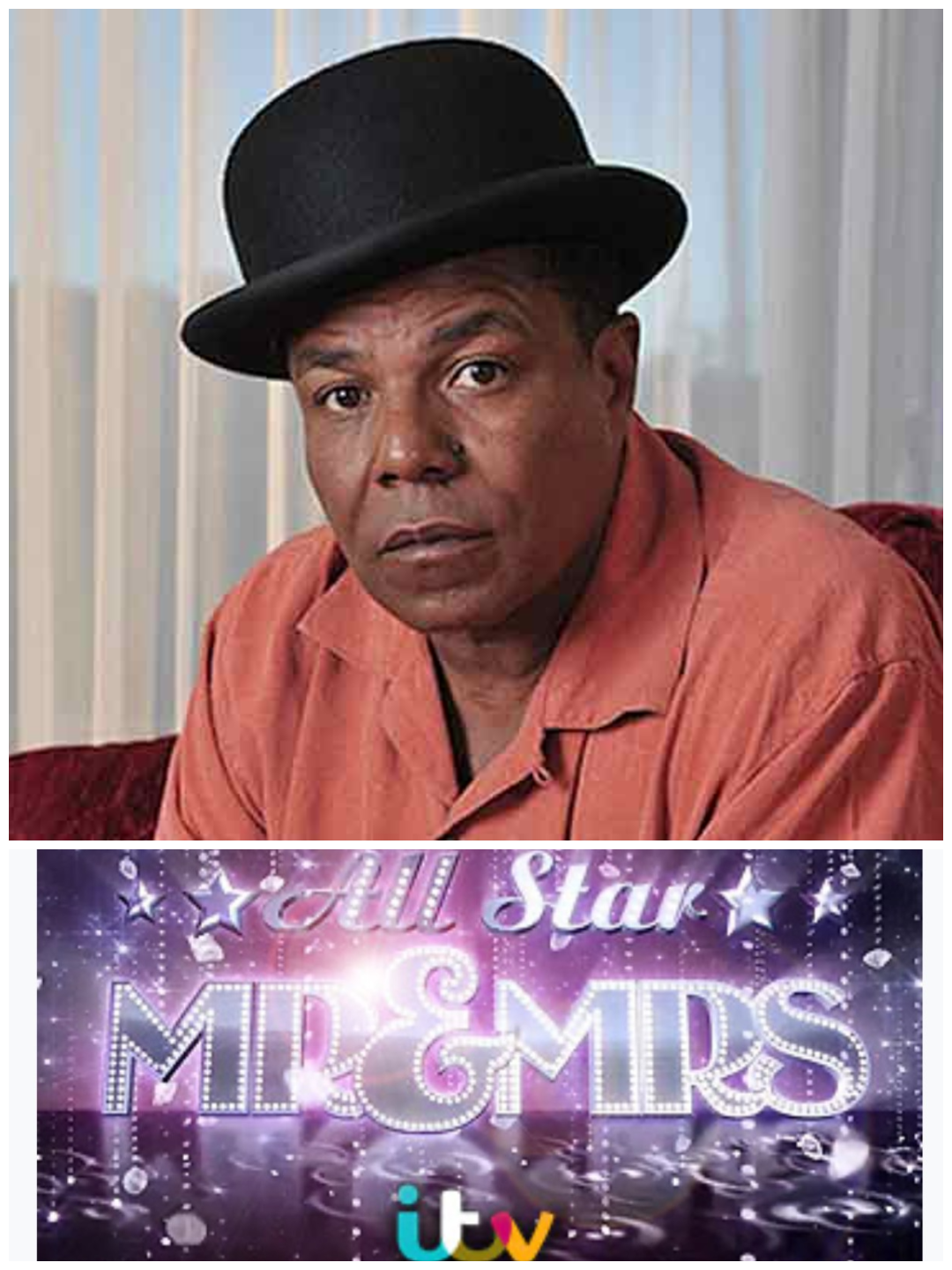 We arranged Tito Jackson's appearance on UK TV show, 'All Star Mr & Mrs'