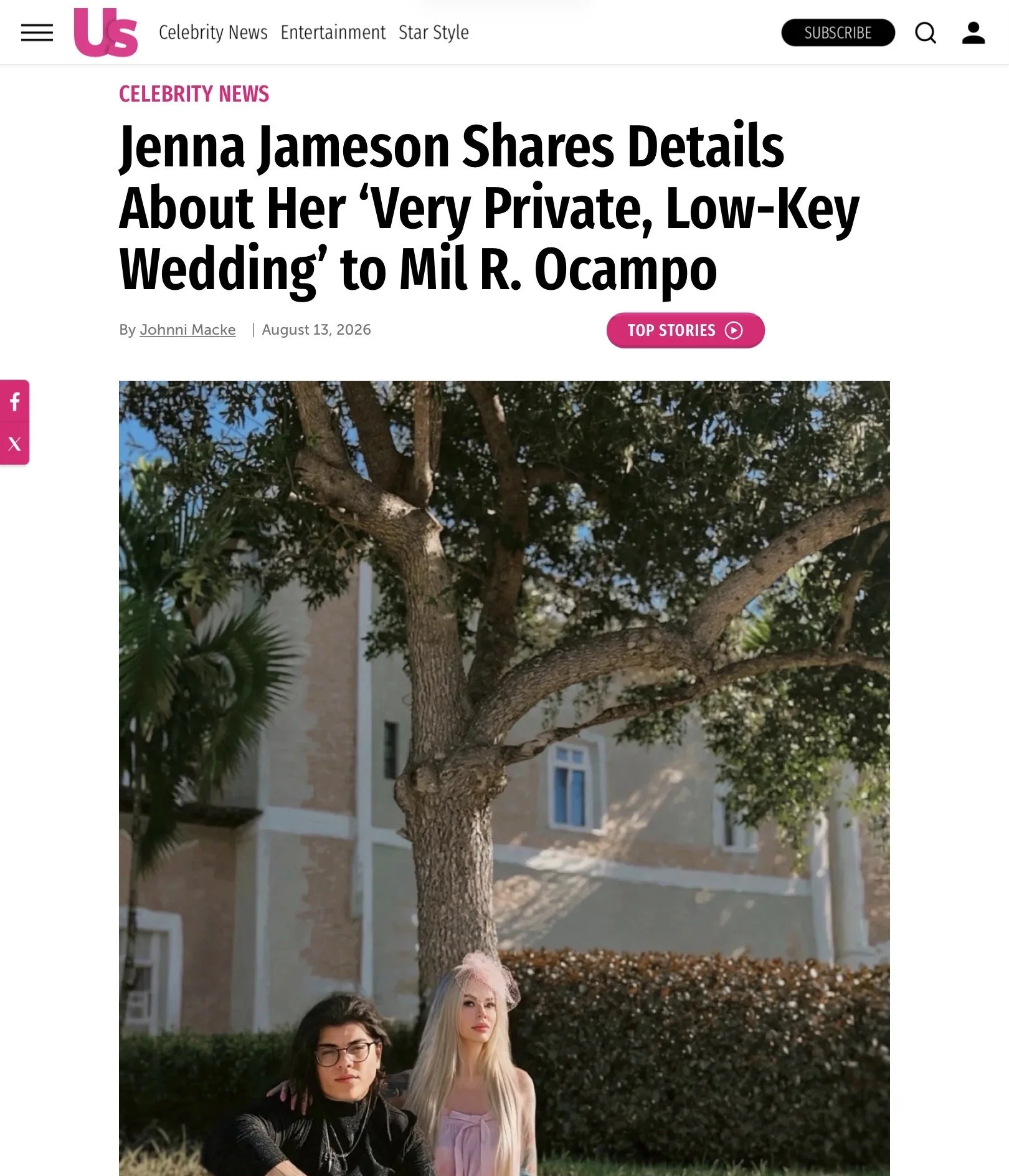 Jenna Jameson featured on US Weekly, August 2026