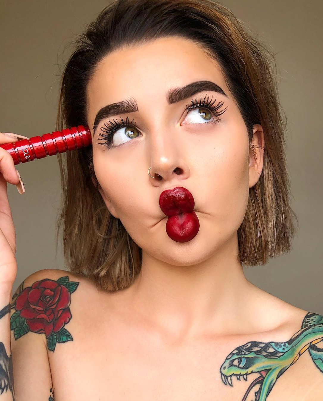 Beauty influencer Kayla Jenkins "Okaylaaa" in a social campaign for makeup brand, NARS