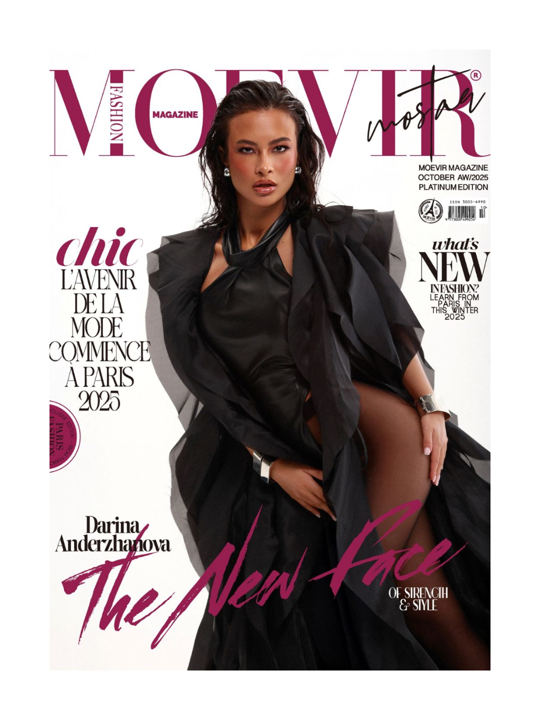 Star on the cover of Moevir magazine