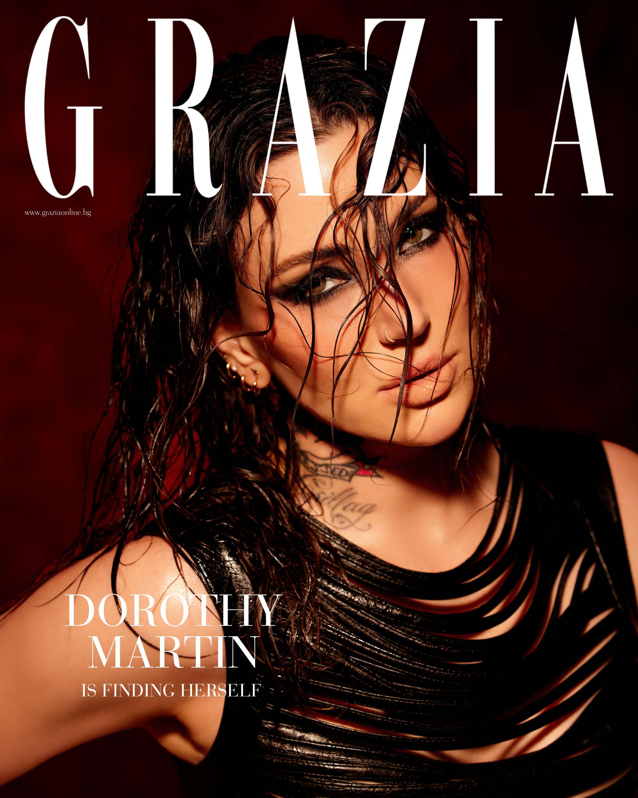 Rock singer Dorothy Martin on the cover of Grazia, Bulgaria - 2026