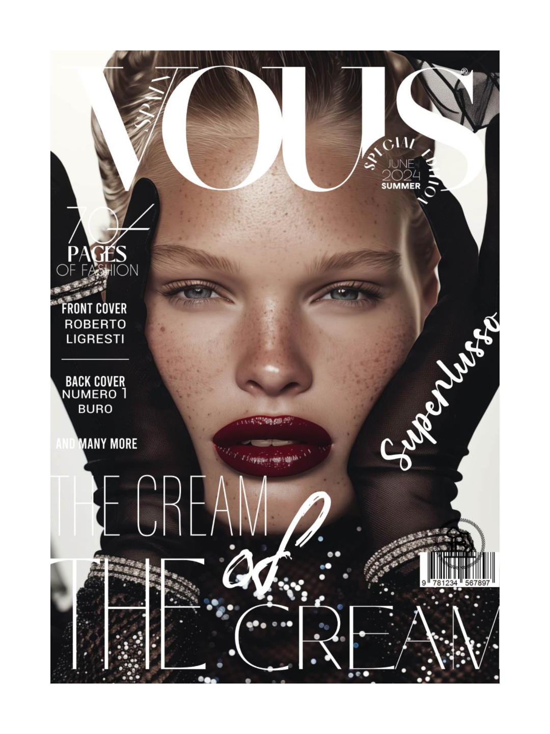 Star on the cover of VOUS magazine - (Global Audience)