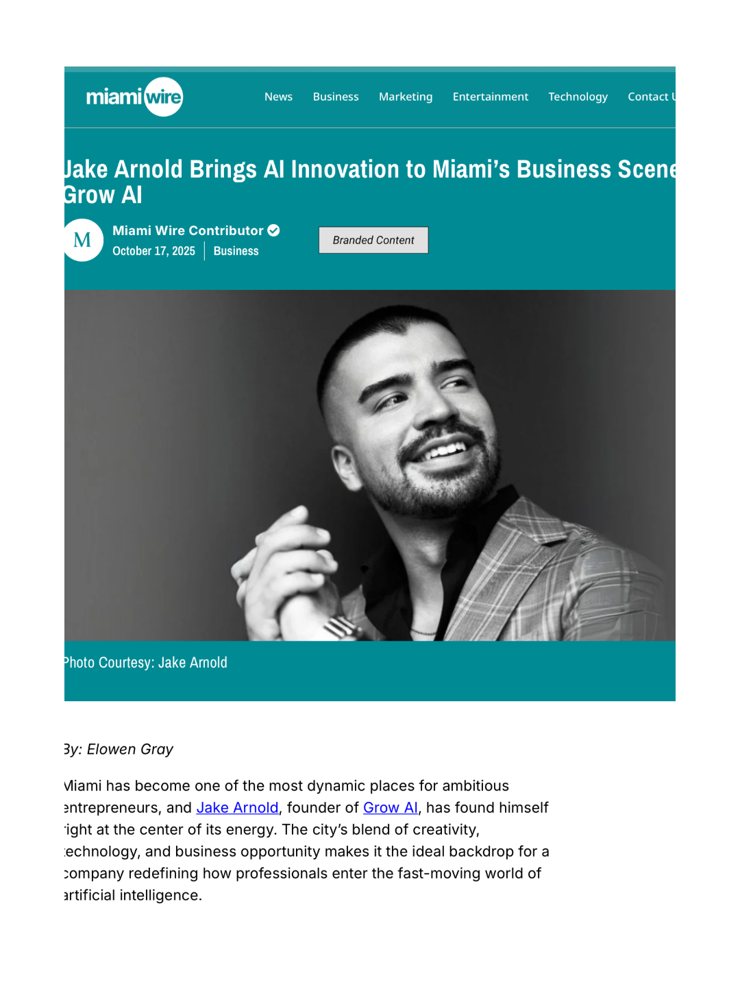 Get Featured In Miami Wire, USA