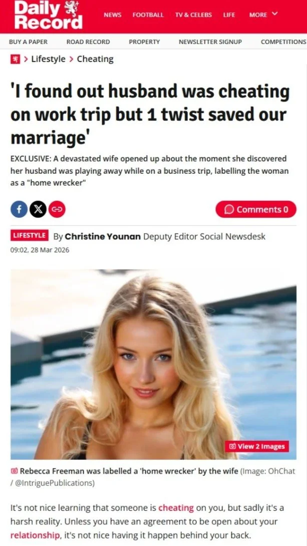 AI tech platform Oh Chat featured in the Daily Record, 2026