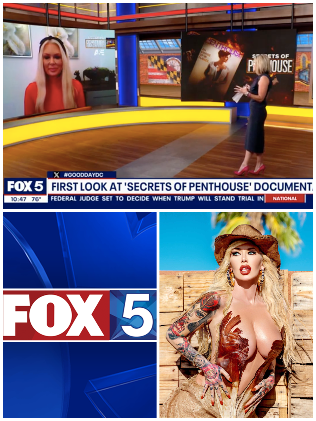 We booked Jenna Jameson on FOX 5 News in 2024 to promote her appearance on 'The Secrets Of Penthouse' TV documentary.