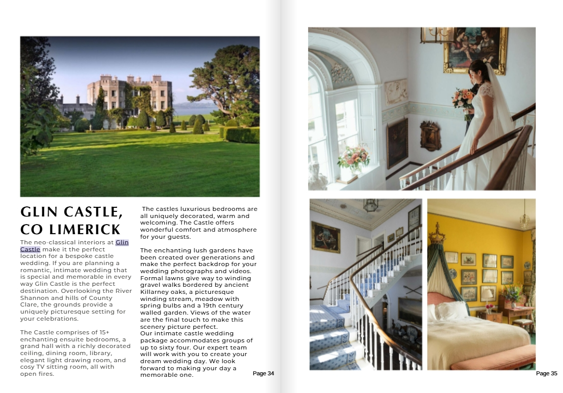 Glin Castle for Beautiful Weddings magazine
