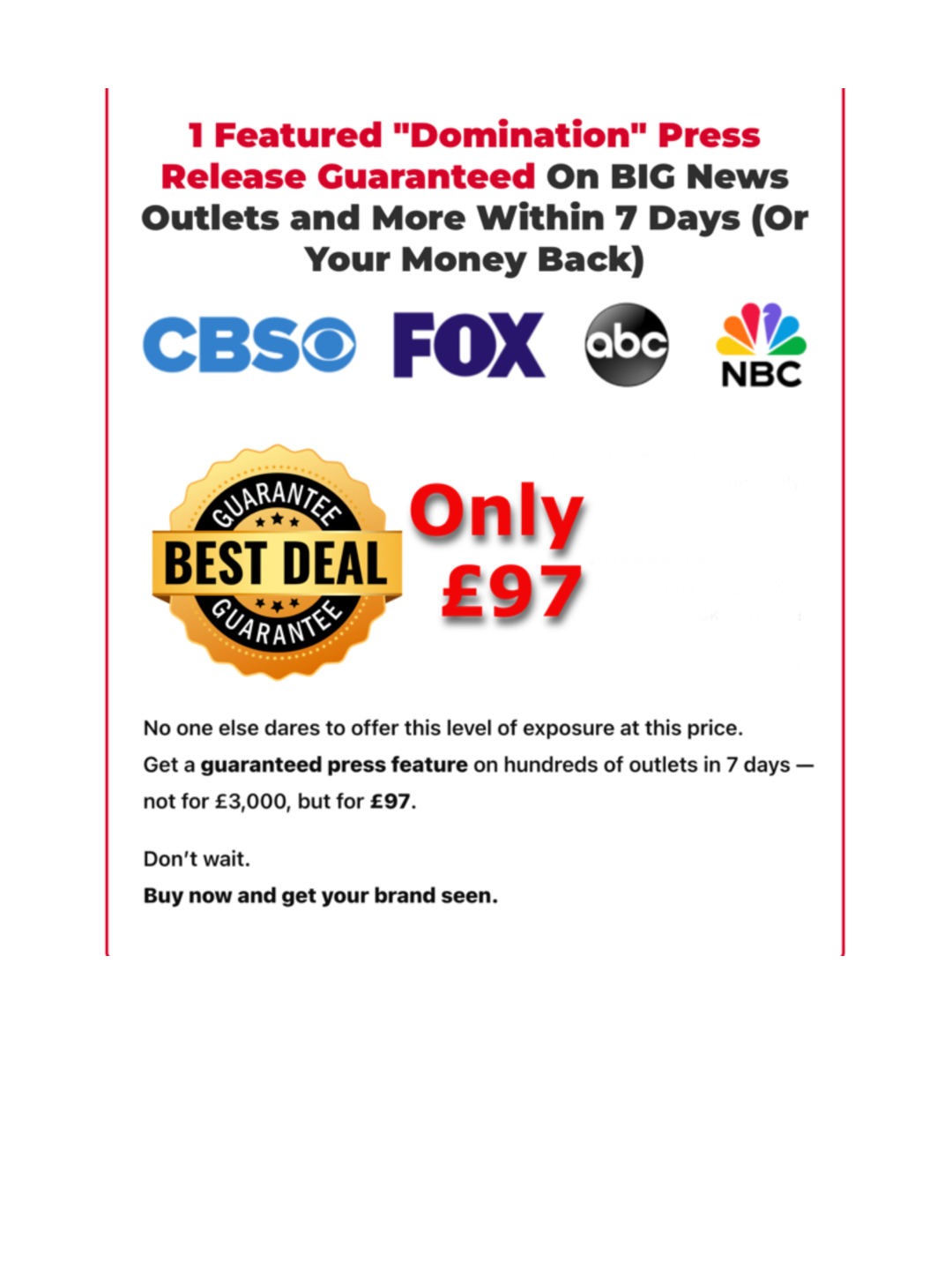Get Featured on 200+ News Sites