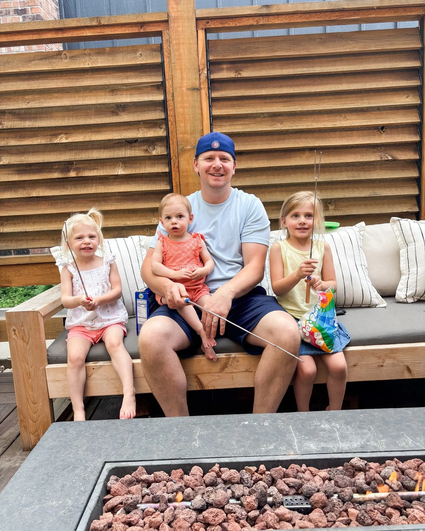 The daddy our girls adore - and the teammate I&rsquo;m forever thankful for. Happy Father&rsquo;s Day, babe 🩵

.
.
.
#girlmoms #momofthree #girldad #dadofthree #motherhoodmoments #daddydaughter