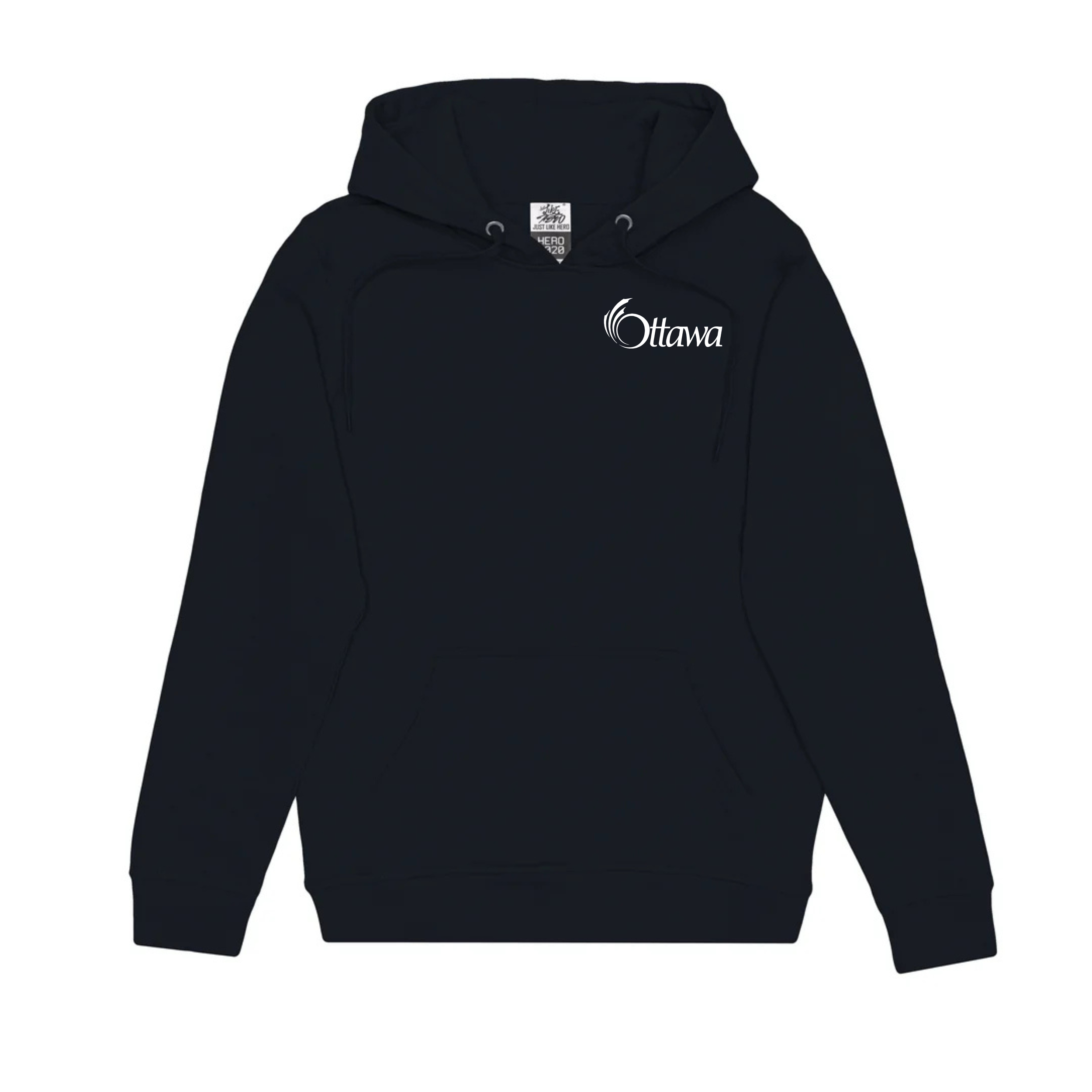HERO-2020 Unisex Blank Hoodie - Navy Blue OTT