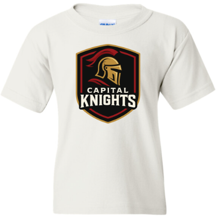 Gildan Youth Knights Crest Printed T-Shirt