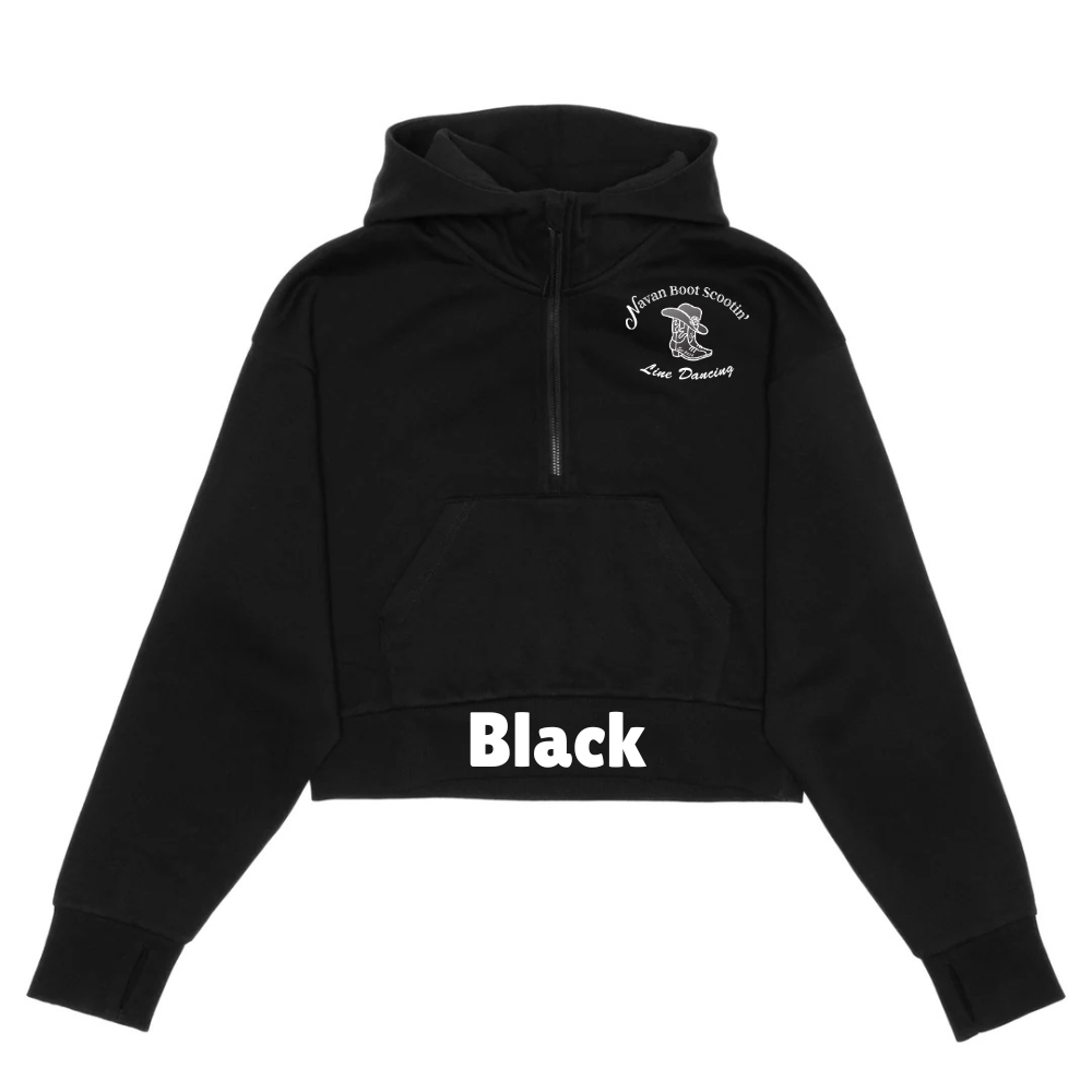 HERO-4220C Cropped Drop Shoulder 1/2 Zip Hoodie NBS