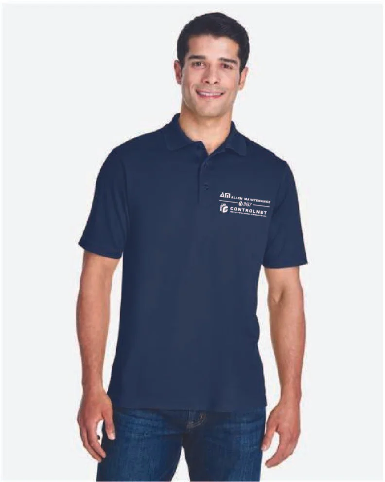 Allen Maintenance Blue Polo SS