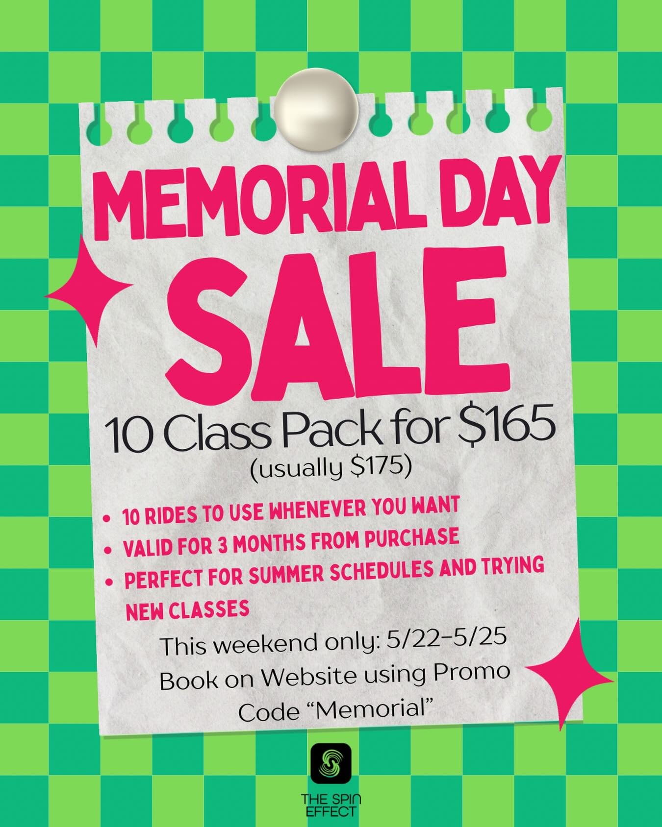 🚨 MEMORIAL DAY SALE 🚨

Summer schedules are BUSY busy &mdash; vacations, kids home from school, weekend trips, and all the fun in between&hellip; and we totally get it ☀️✨

That&rsquo;s why we&rsquo;re putting our Class Pack on sale for Memorial Da