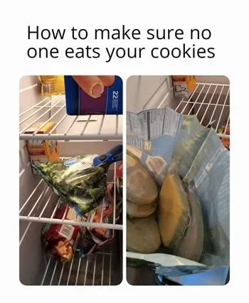 Monday Cookie Tip #1 - How to make sure no one eats your cookies 😀 Check back late for more helpful tips!