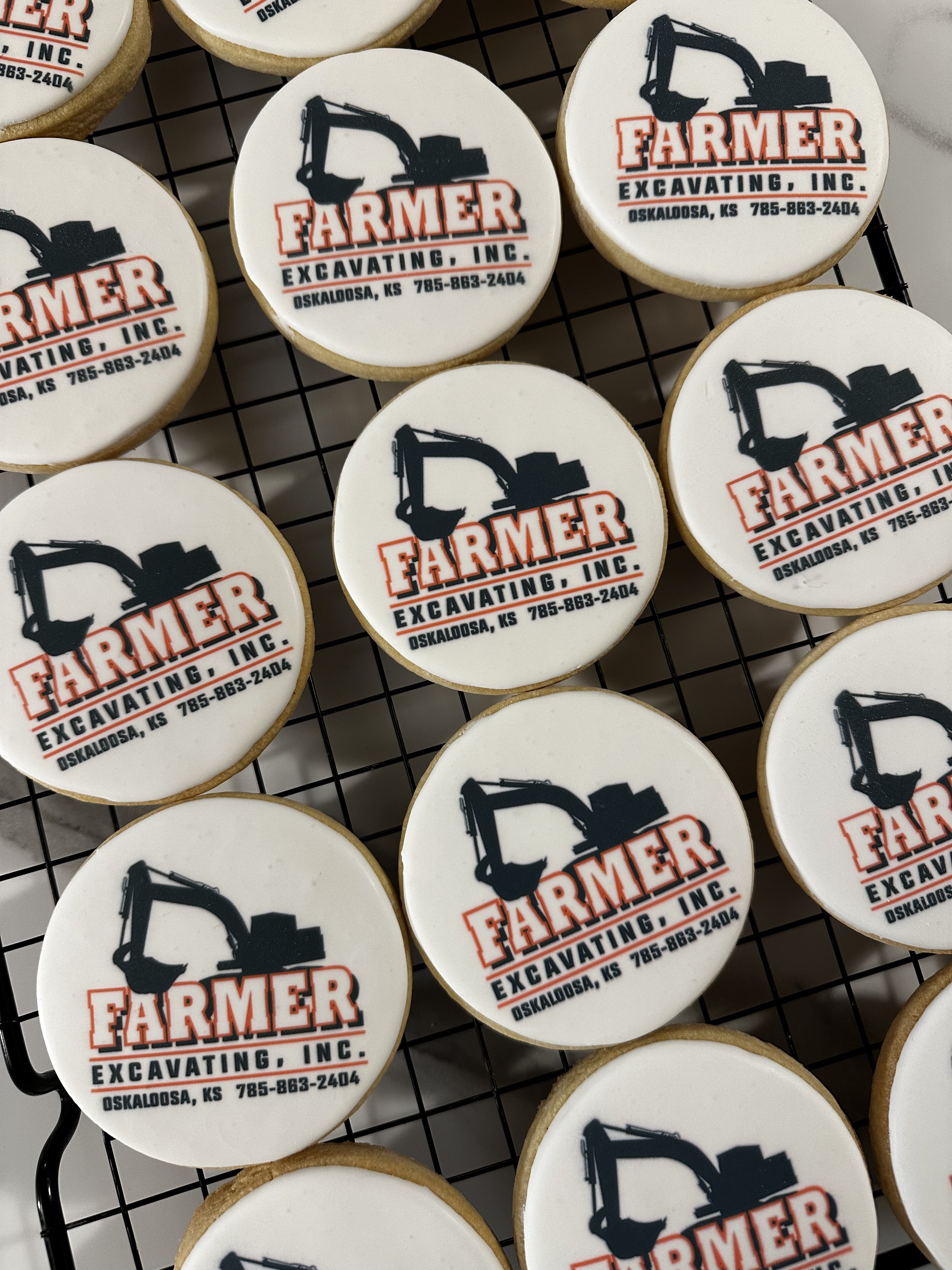 Printed Corporate Logo Cookies