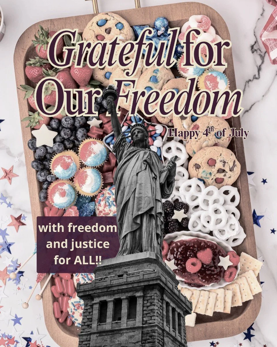 🇺🇸 Today we celebrate freedom &mdash; and remember that true freedom means justice and dignity for everyone.
May we go back to a time where all voices are heard, seen, and free.
⁣
#JusticeForAll #FreedomForEveryone #FourthOfJuly