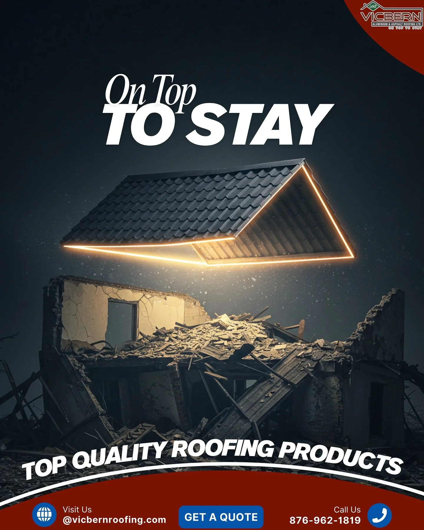 Even when everything falls apart, a strong roof stands above it all. 🏠✨
#VicbernRoofing #StrengthAboveAll #BuiltToProtect