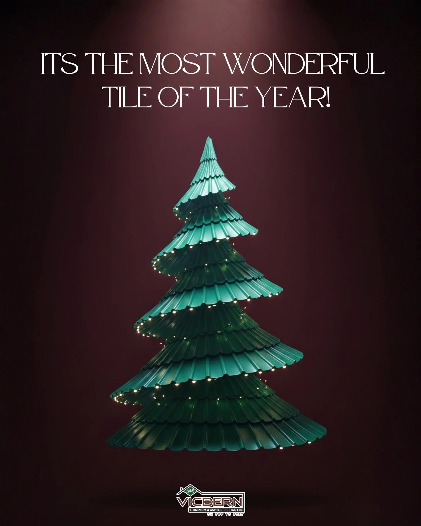 It&rsquo;s the most wonderful tile of the year 🎄✨ Upgrade your roof with strength, beauty and colours built to last. #VicbernRoofing