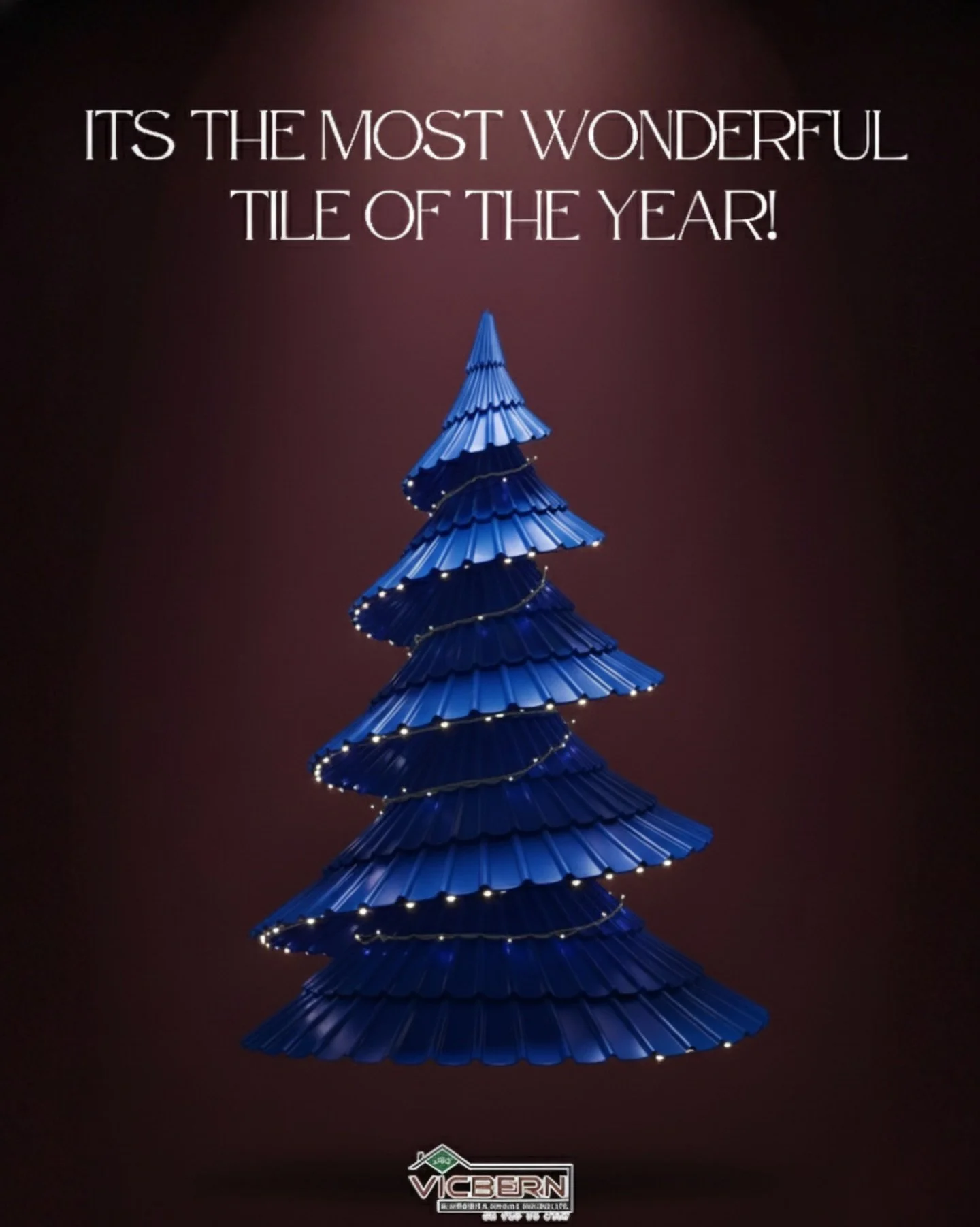 This Christmas, strength meets serenity. 🎄
Our speckled blue tiles come together to form more than a tree &mdash; they represent calm, protection, and a roof you can trust through every season.
Vicbern Roofing. On top to stay.