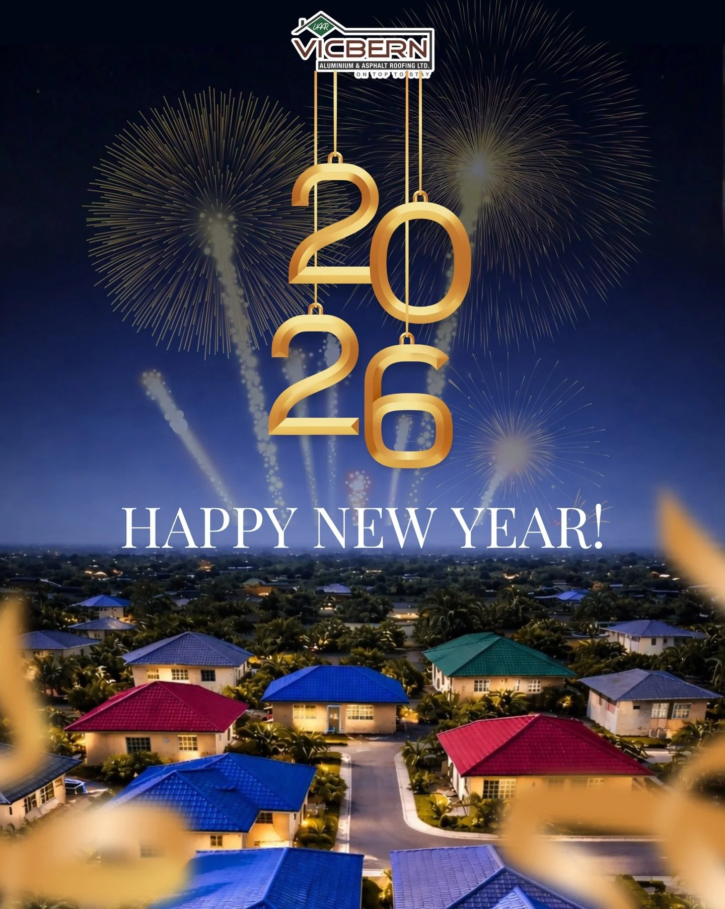 2026 is here &mdash; and we&rsquo;re ready to keep Jamaica covered, one strong roof at a time.
Vicbern Roofing | On Top To Stay.