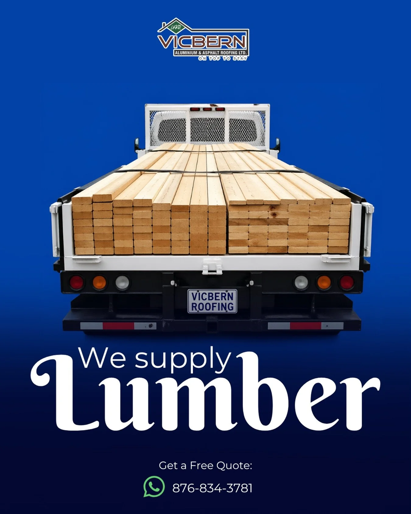 Strong builds start with the right materials.

From roof to frame, we&rsquo;ve always had you covered &mdash; including quality lumber you can trust. 🪵💪

📲 Get your free quote today: 876-834-3781
#VicbernRoofing #BuildWithConfidence #QualityMateri