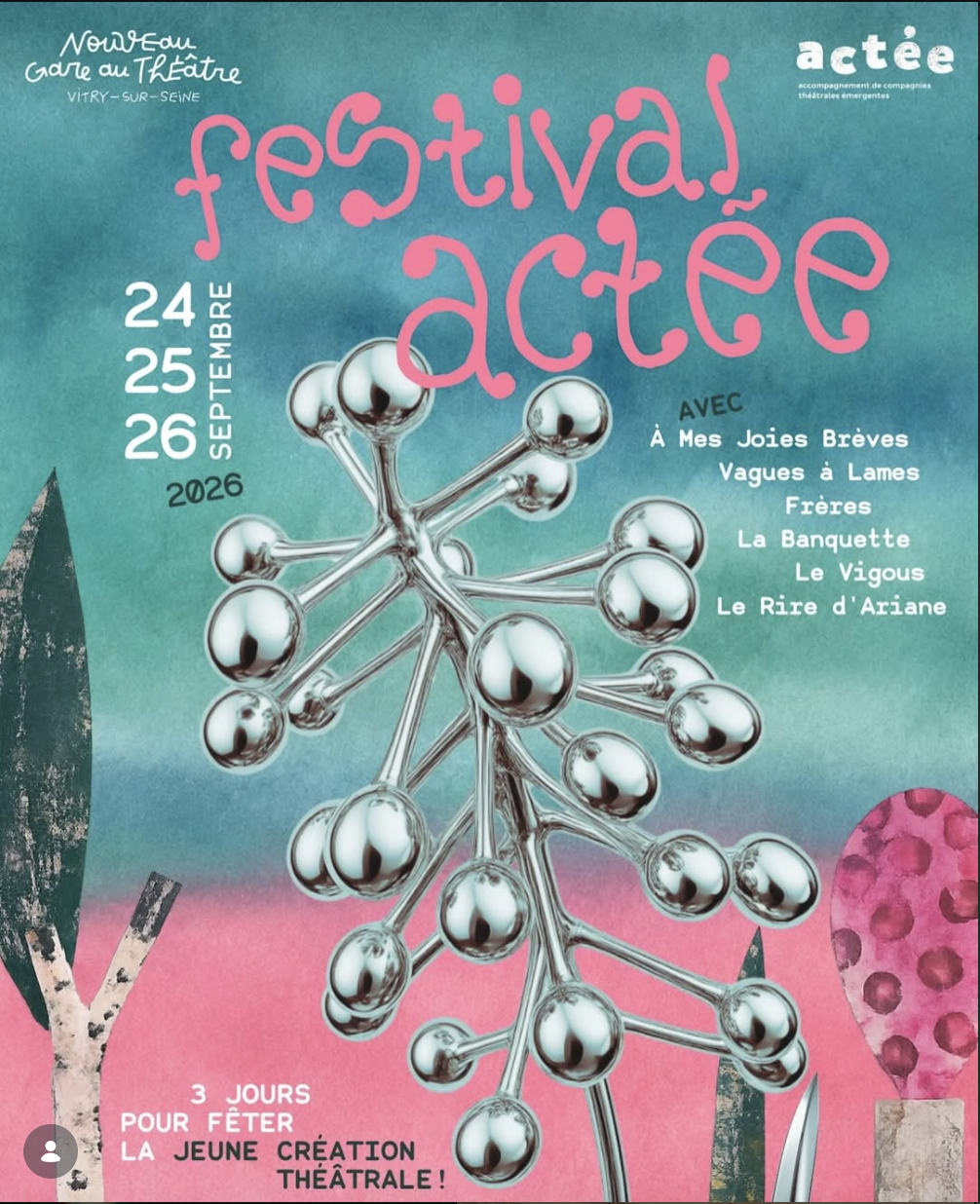Mal der mer (seasick) in Paris for Actée festival of Emerging Companies