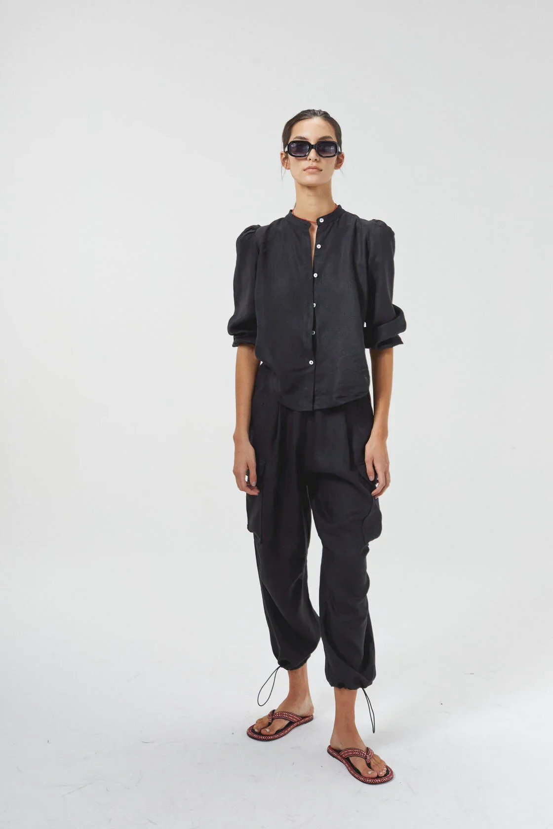 Lanhtropy Meknes Linen Shirt | White or Black