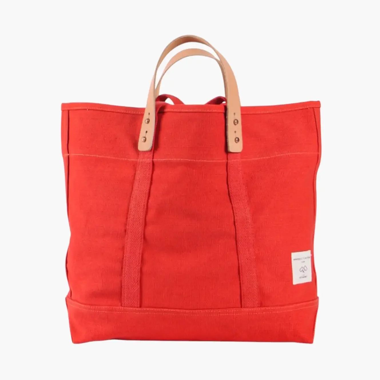 Immodest Cotton Small East West Tote | Persimmon