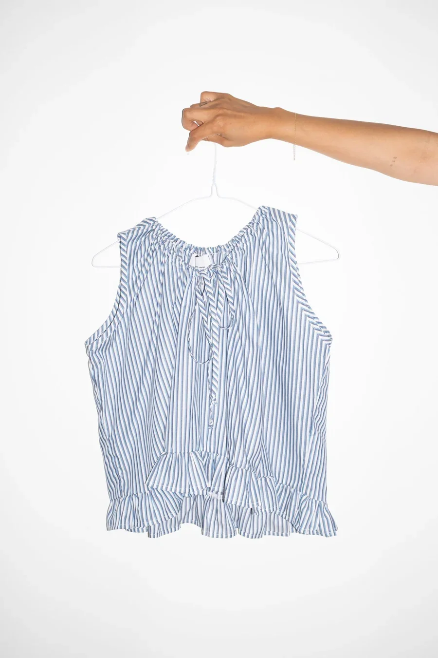 Et Tigre Gari Top Blue & White Stripe