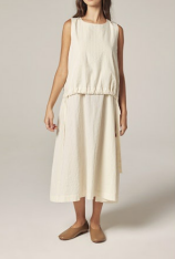 Amente Tie Waist Midi Dress