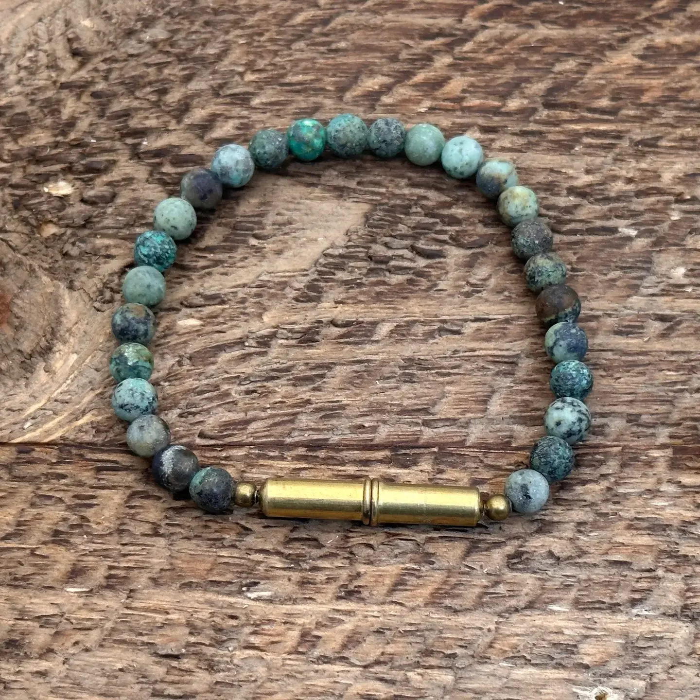 Tres Cuervos Men's Flint Beaded Bracelet