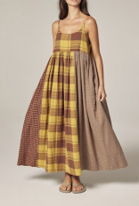 Amente Contrast Midi Dress