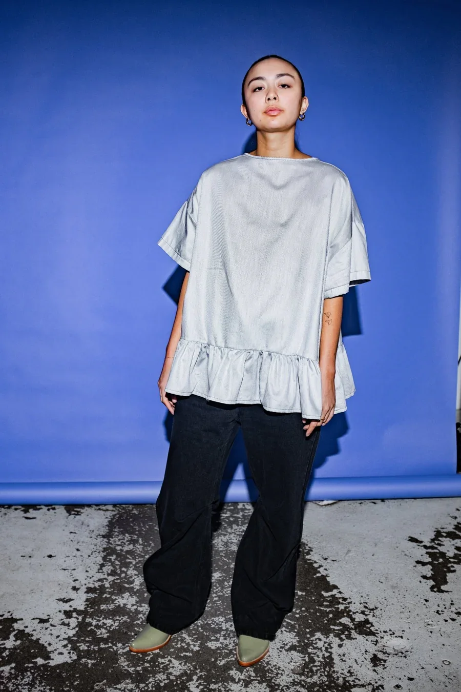 Et Tigre Evan Blouse Blue & White Stripe