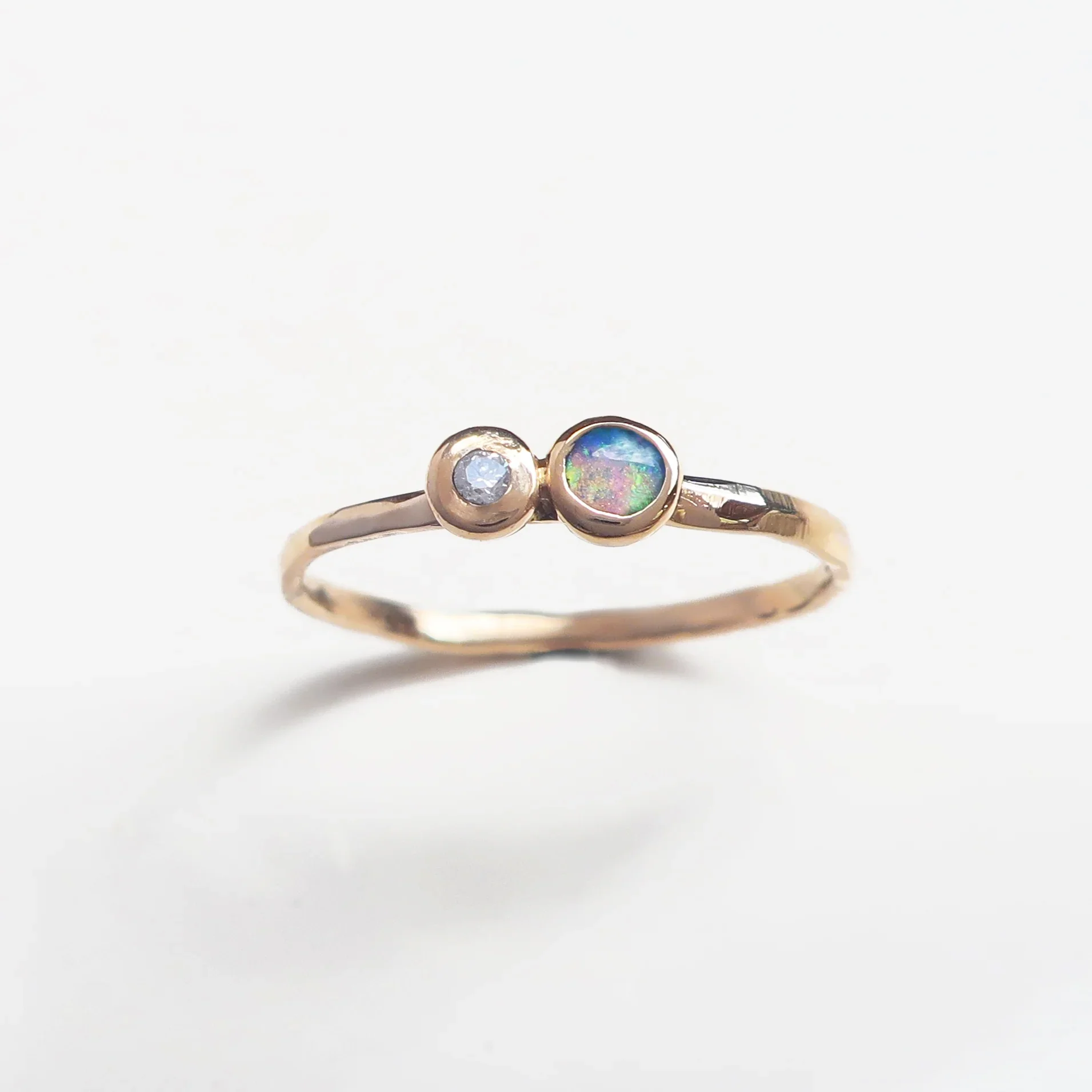 House of Snakes Opal and Diamond Ring
