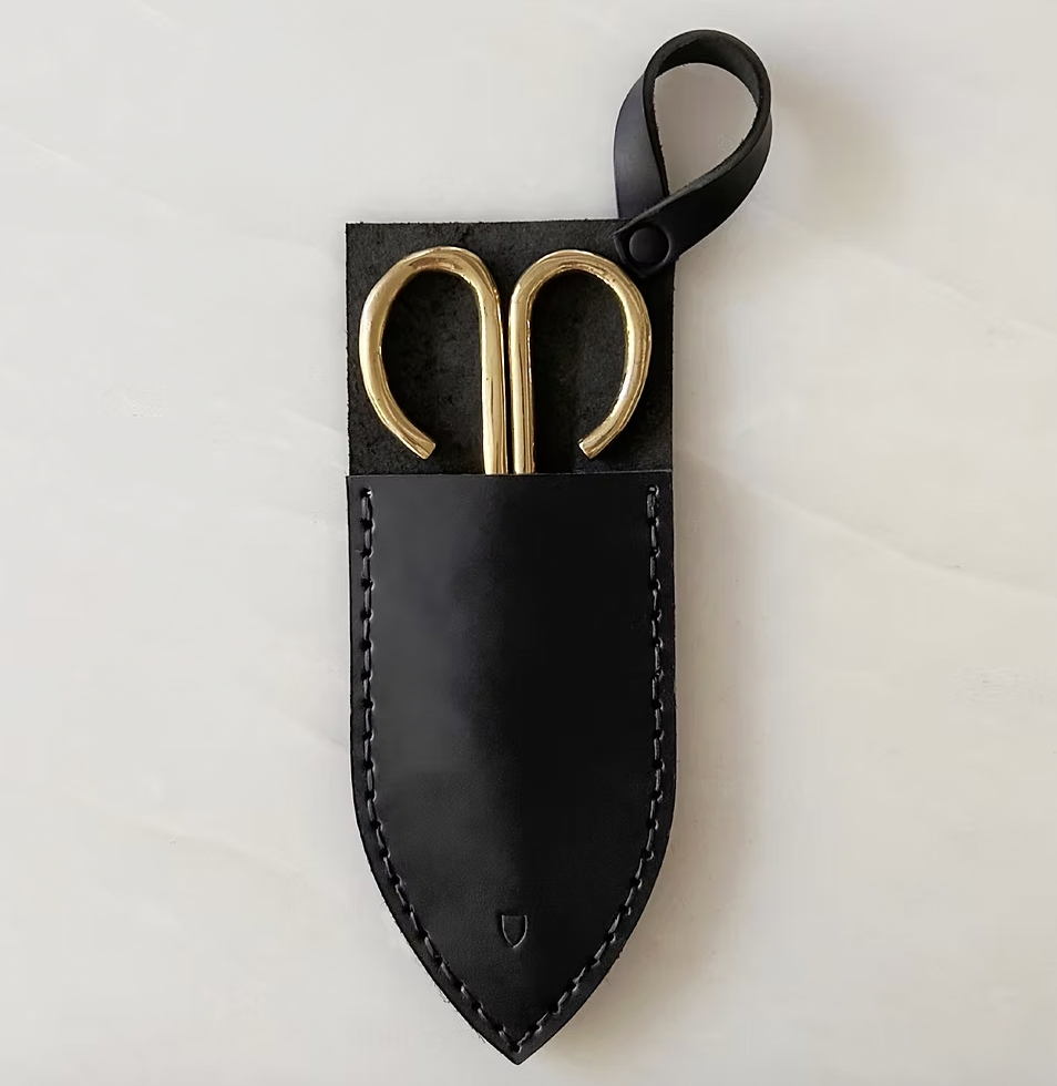 House of Good Wick Trimmer in Sheath: Black Iron or Polished Brass