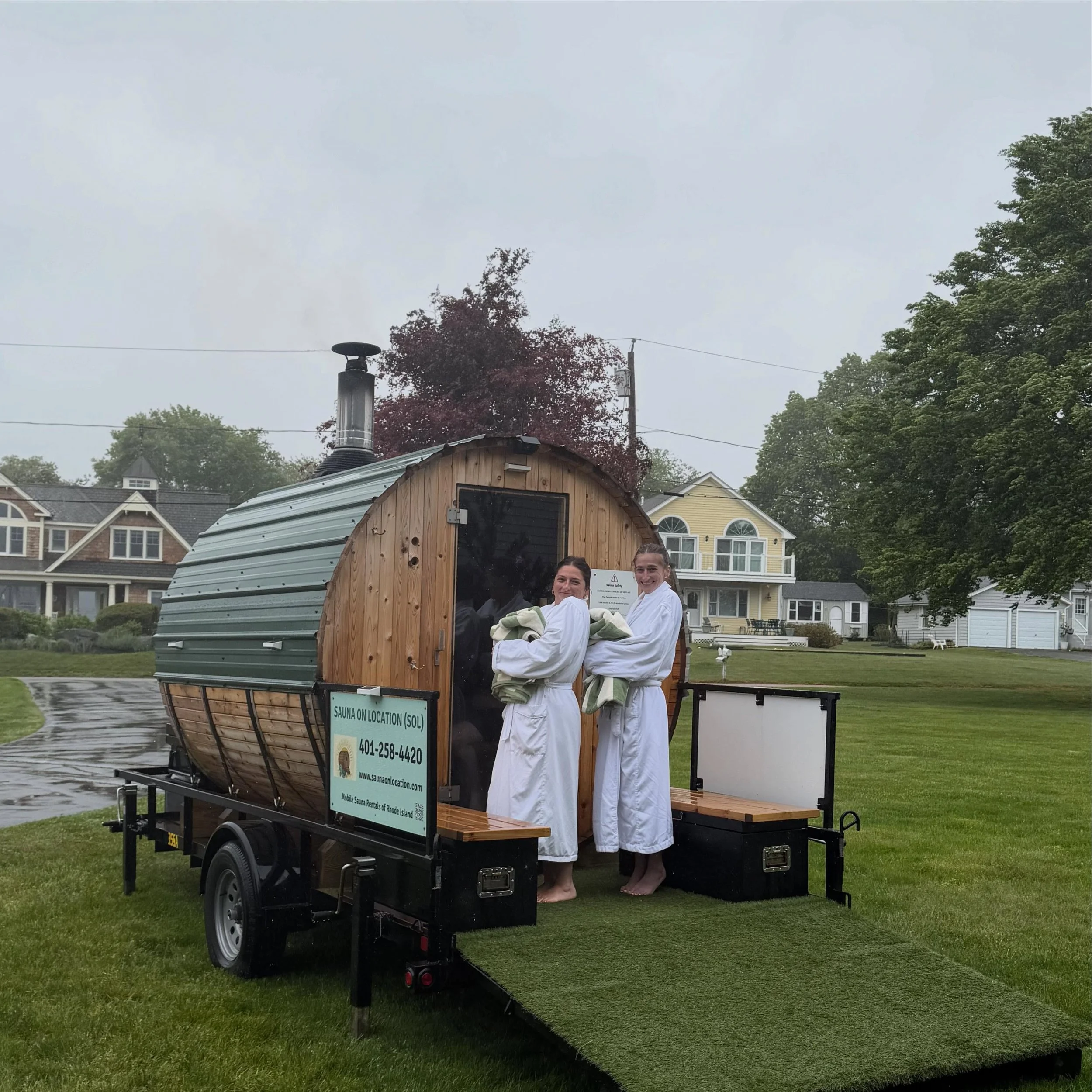 🔥 PRIVATE SAUNA RETREAT! DELIVERED TO YOUR DOORSTEP 🔥

Experience the ultimate wellness escape without leaving home. Sauna On Location delivers a premium wood-fired sauna directly to your driveway, backyard, beach house, rental property, or special