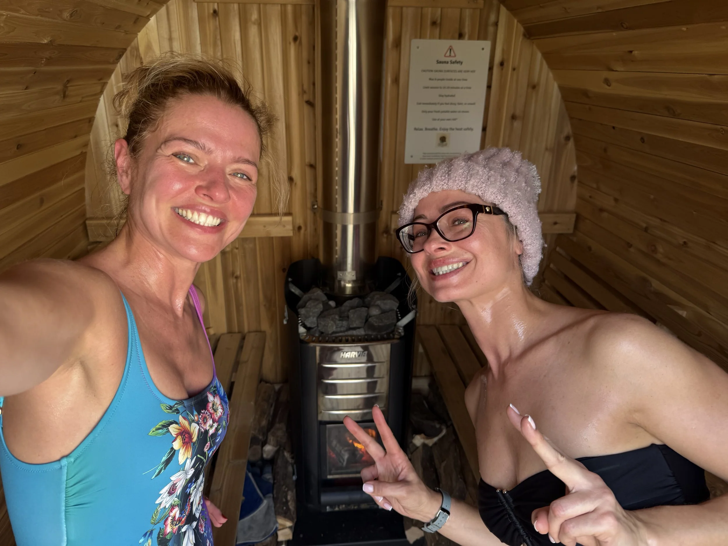 Private sauna rental delivered to Narragansett Airbnb for vacation beach experience
