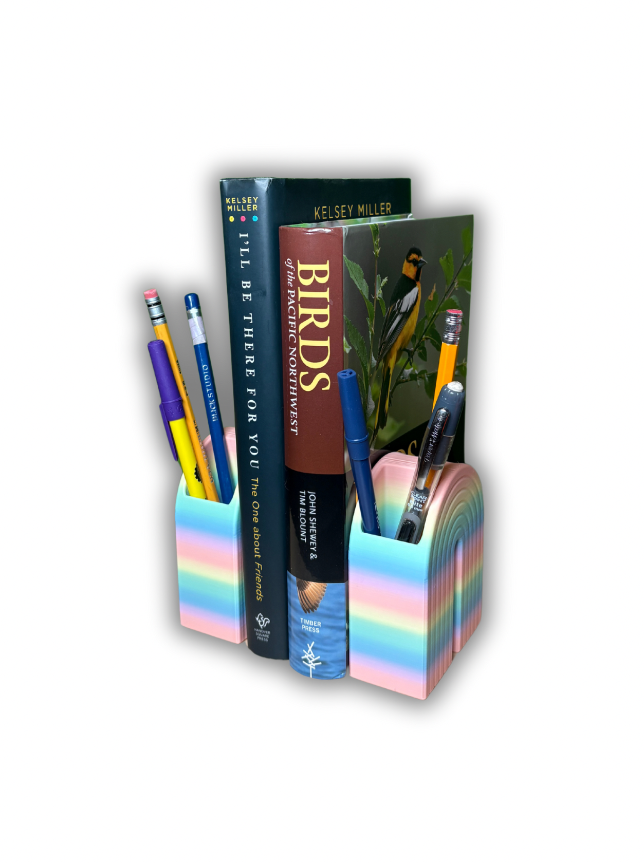 Rainbow Bookends/Pen Holder