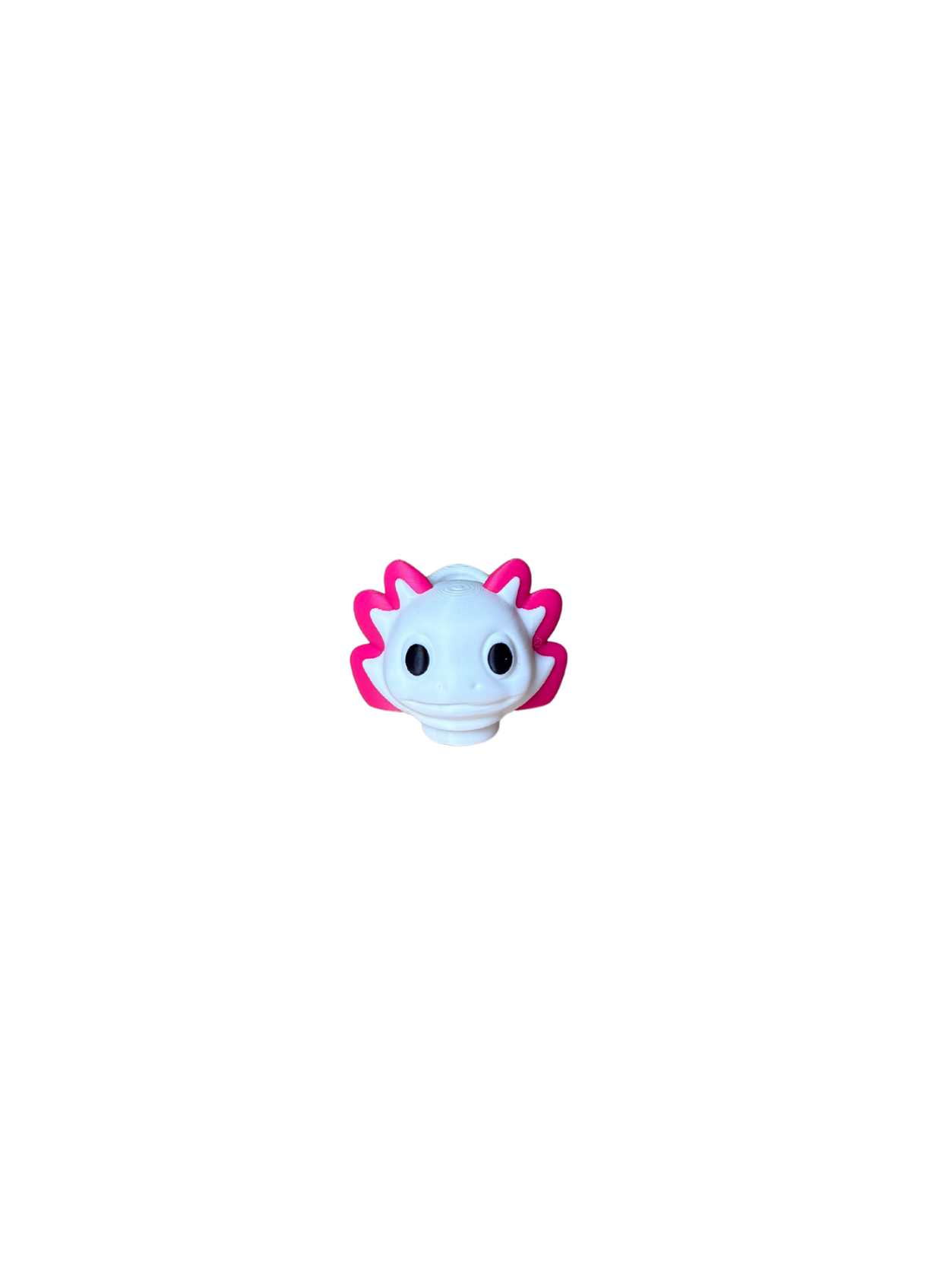 Axolotl Head Clicker Keychain