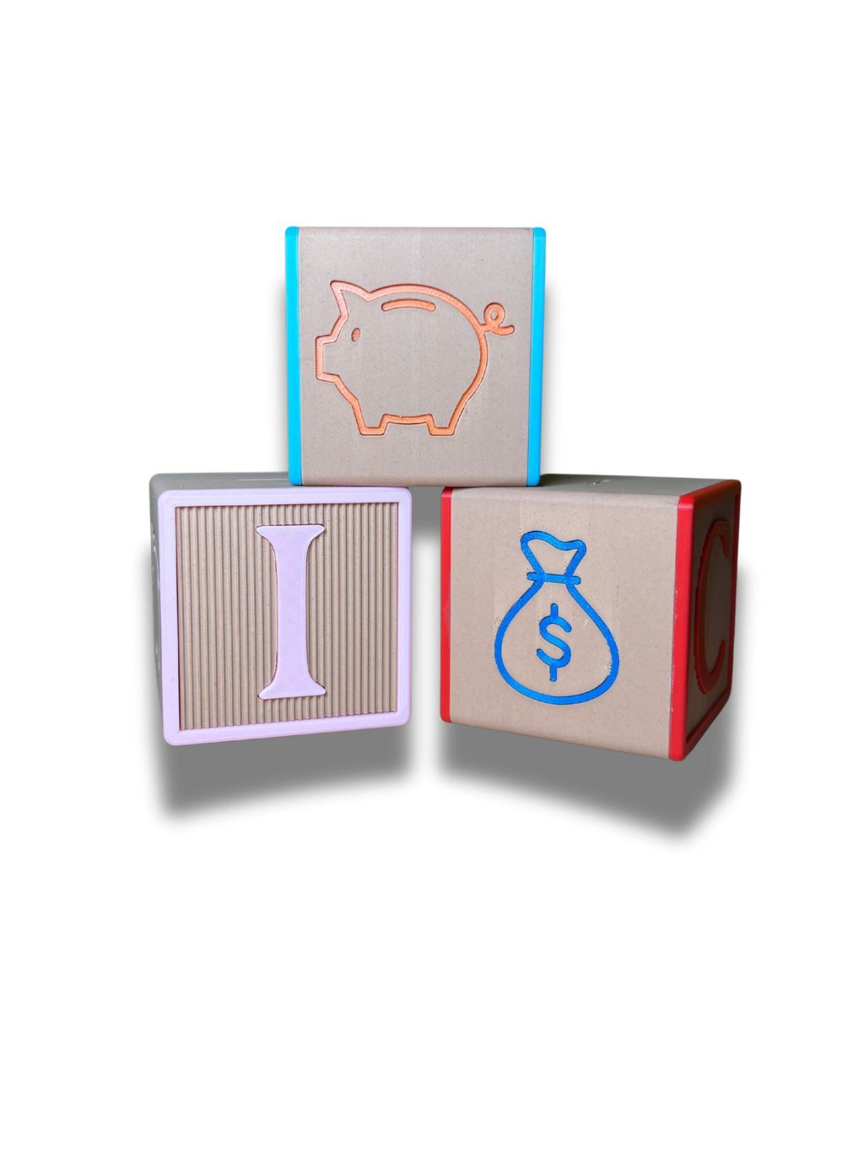 Letter Block Piggy Bank