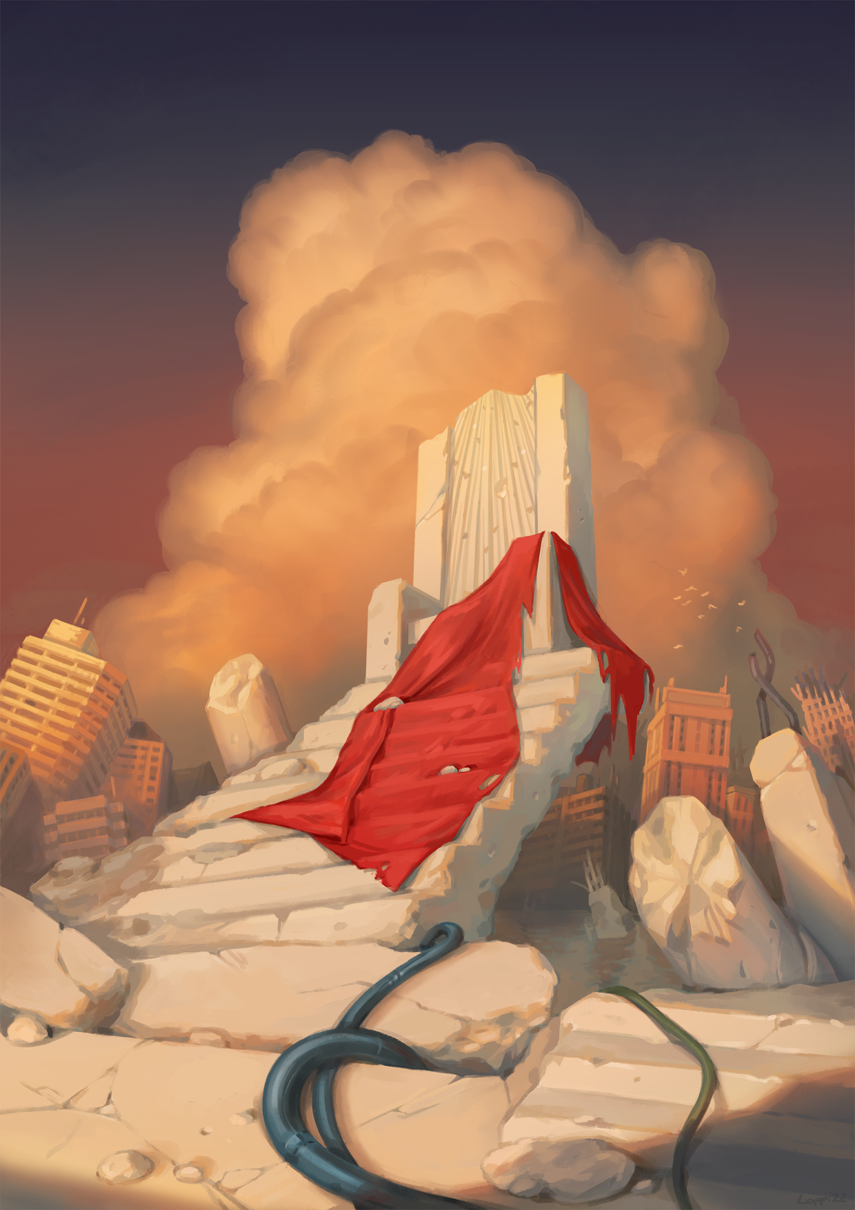 Fan art of the manga 'Akira' - Adobe Photoshop