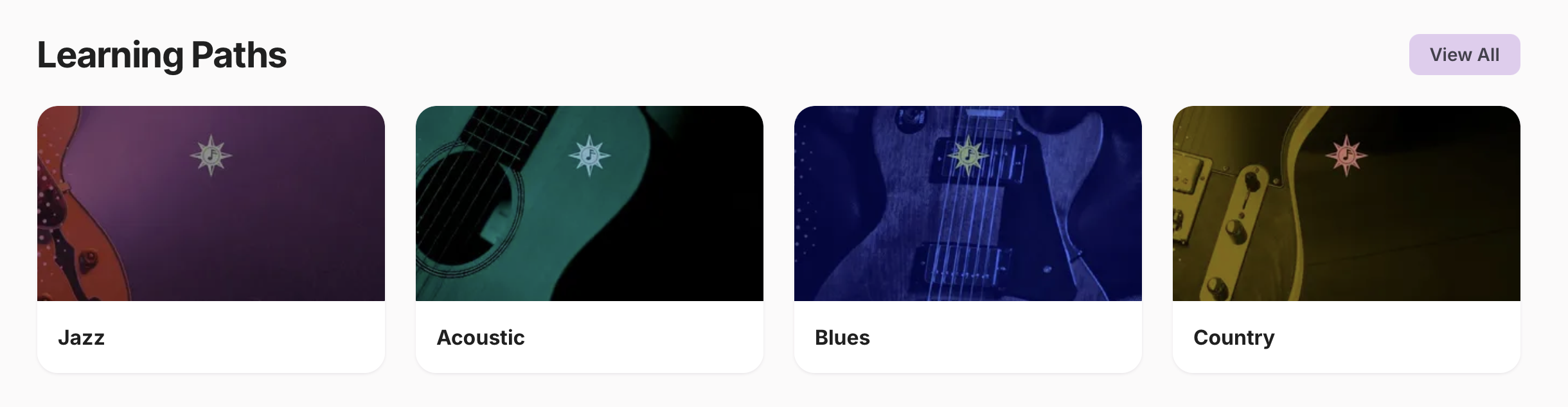 TrueFire Learning Paths for jazz, acoustic, blues and country guitar