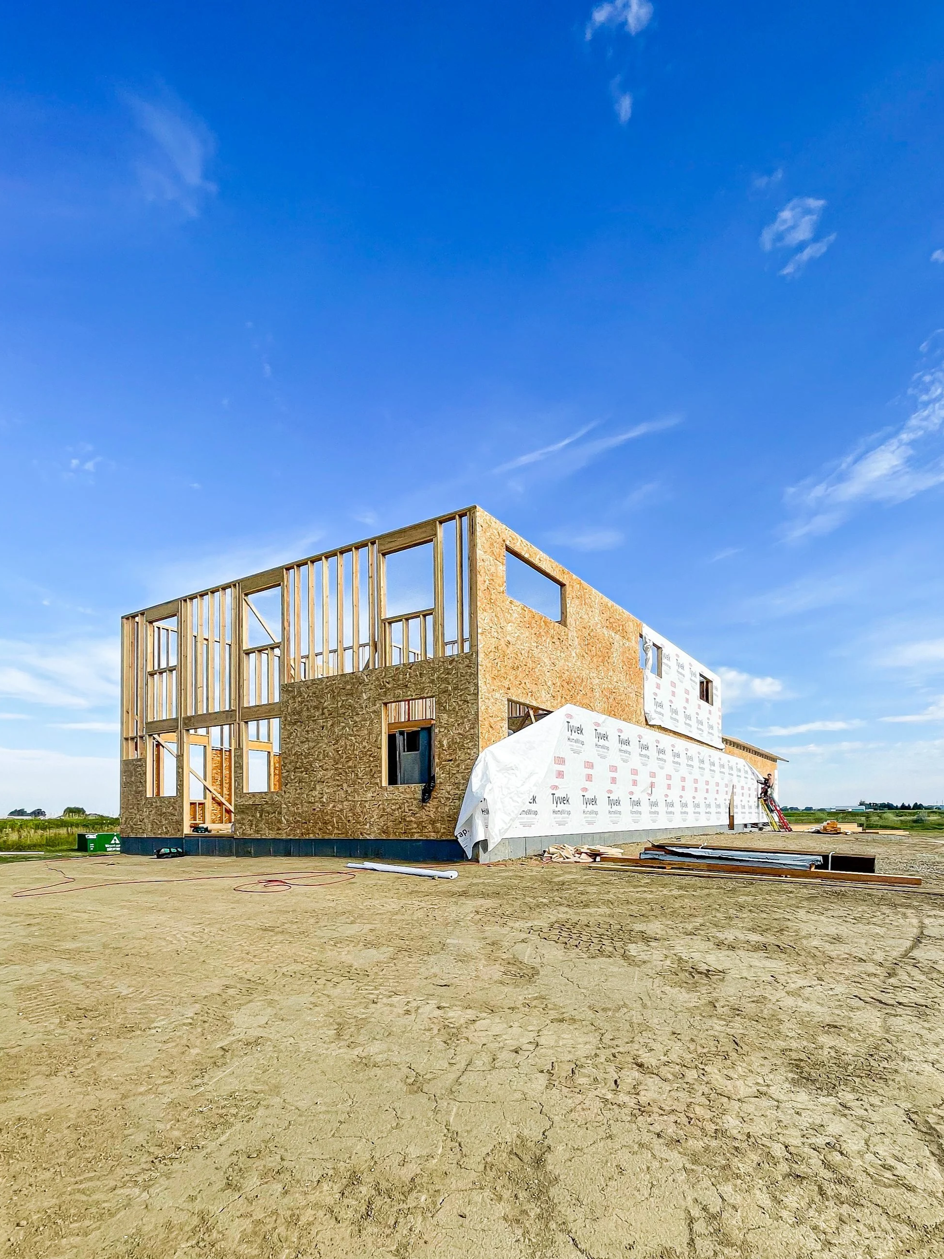 Custom home framing in Shepherd MT by Boyce Built, a Billings Montana home builder serving Yellowstone County and surrounding communities.