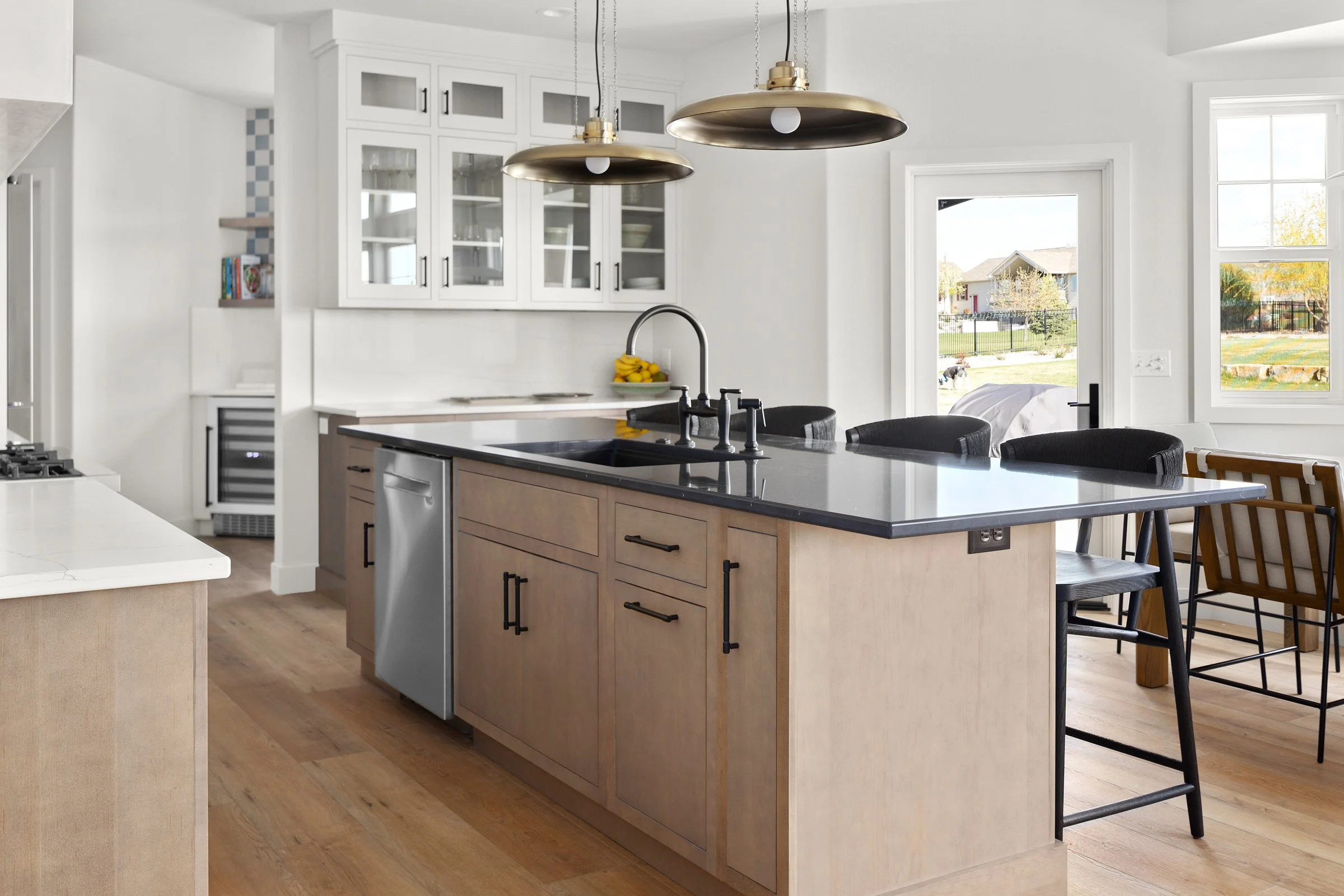 Kitchen remodel in Billings, MT featuring custom cabinetry by Hannesson Home Design and built by Boyce Built general contractor.